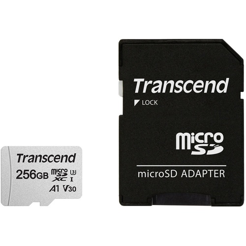 Transcend 256GB 300S UHS-I microSDXC Memory Card with SD Adapter