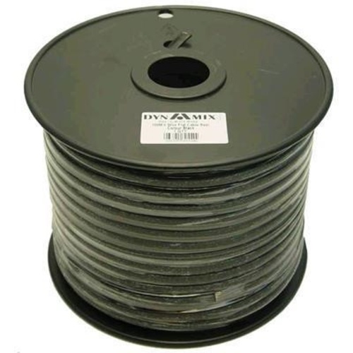 DYNAMIX 100m Roll 6-Wire Flat Cable Black Colour