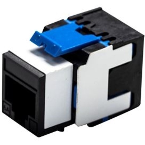 DYNAMIX Cat6A 180 Unshielded Keystone Jack Dual IDC Black