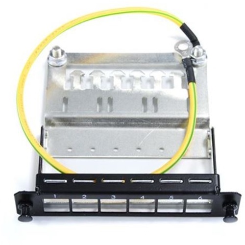 DYNAMIX 6x Port Unloaded Keystone Plate for FPP3PB Fibre Tray