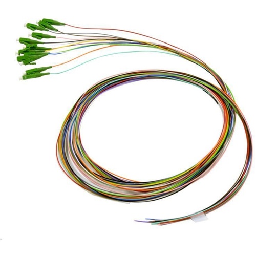 DYNAMIX 2M LC APC Pigtail OS2 12x Pack Colour Coded