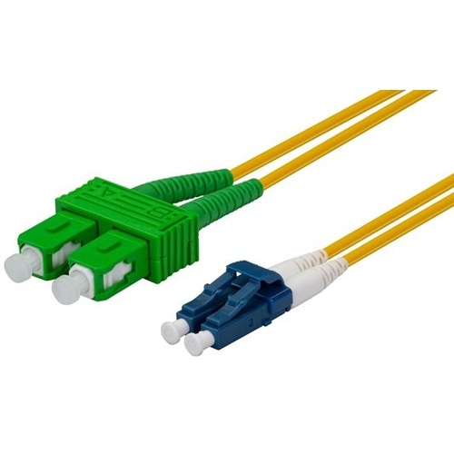 DYNAMIX 2M 9u SCAPC/LC Duplex mode OS2 G657A1 Bend Insensitive Fibre Patch Lead