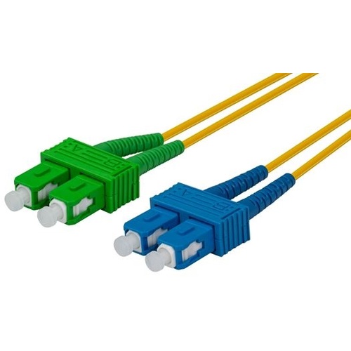DYNAMIX 1M 9u SCAPC/SC Duplex mode OS2 G657A1 Bend Insensitive Fibre Patch Lead