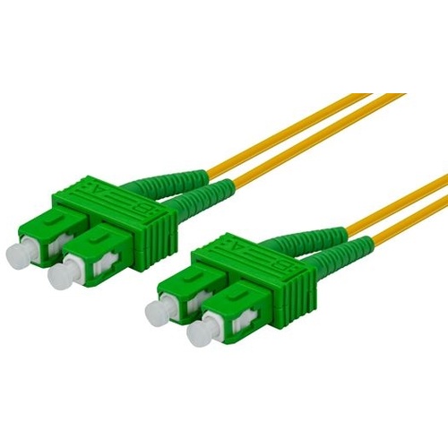 DYNAMIX 20M 9u SC APC/SC APC Duplex Single-Mode OS2 G657A1 Bend Insensitive Fibre Patch Lead