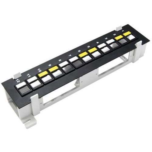 DYNAMIX Mini 12 Port Unloaded Keystone Patch Panel