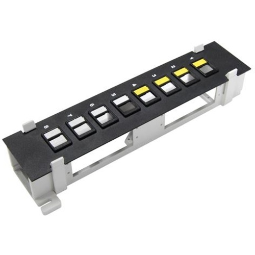 DYNAMIX Mini 8 Port Unloaded Keystone Patch Panel
