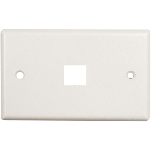 DYNAMIX Single Port Face Plate for 110/Keystone Jacks