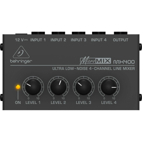 Behringer MICROMIX MX-400 Ultralow-Noise 4-Channel Line Mixer