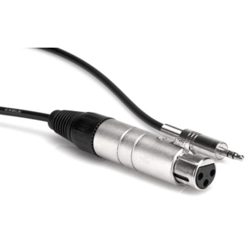 Hosa Low to High Impedance Matching Transformer XLR Female to TRS 3.5mm (0.45m)