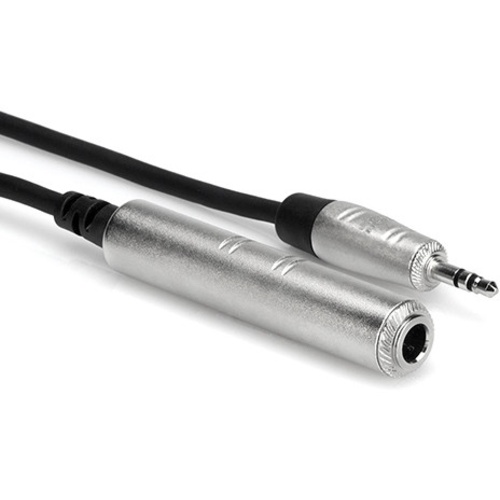 Hosa HXSM-005 REAN 1/4" TRS Female to 3.5mm TRS Male Pro Headphone Adapter Cable (5')