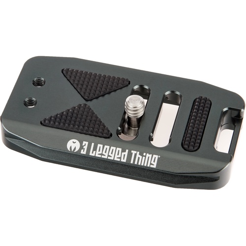 3 Legged Thing BASE70 Arca-Swiss Compatible 70mm Wide Quick Release Plate (Metallic Grey)
