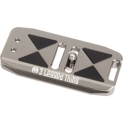 3 Legged Thing BASE85 Arca-Swiss Compatible 85mm Wide Quick Release Plate (Metallic Grey)