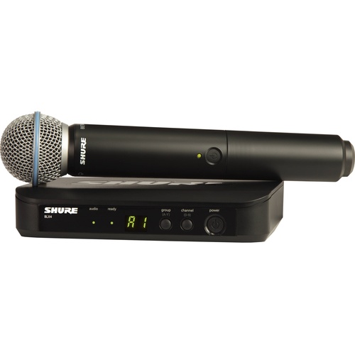 Shure BLX24/B58 Wireless Handheld Microphone System with Beta 58A Capsule (M17: 662 - 686 MHz)