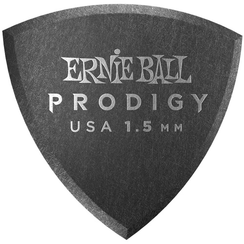 Ernie Ball Prodigy Guitar Pick Black Shield- 1.5mm (6-Pack)