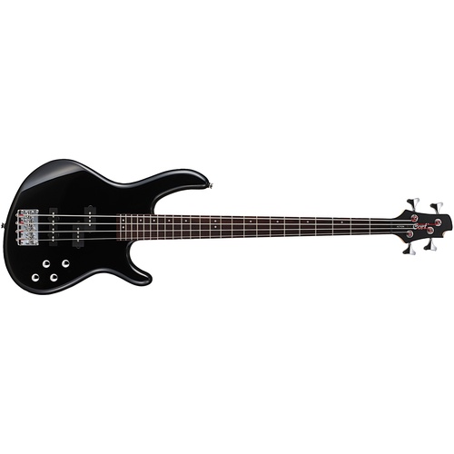 Cort Action Bass Plus Bass Guitar with Guitar Bag (Black)