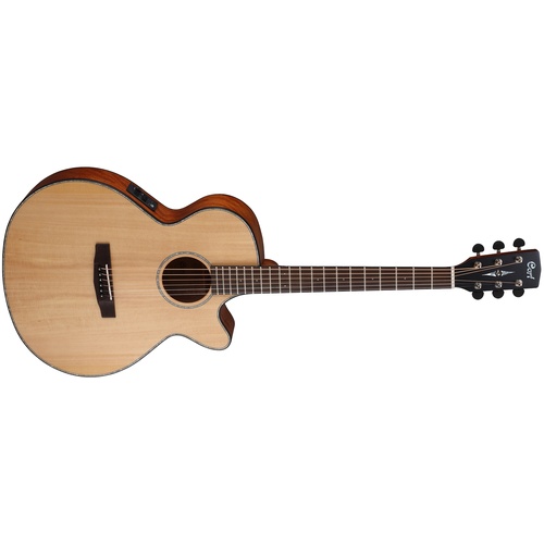 Cort SFX-E Acoustic Guitar with Guitar Bag (Natural Satin)