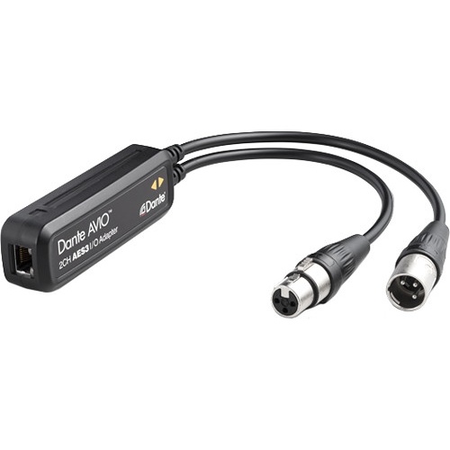 Audinate Dante AVIO 2x2 AES3/EBU I/O Adapter for Dante Audio Network