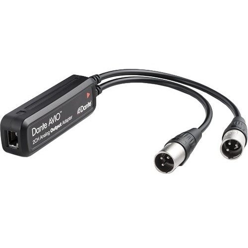 Audinate Dante AVIO 2-Channel XLR Analog Output Adapter for Dante Audio Network