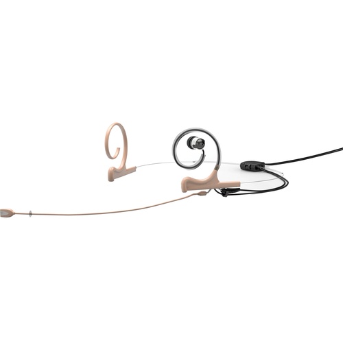 DPA d:fine In-Ear Broadcast Headset Mic, 2-Ear Mount, 1-In-Ear with MicroDot Connector (Beige)