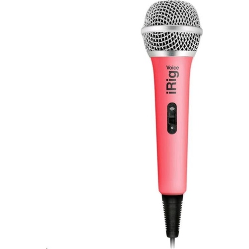 IK Multimedia iRig Voice iOS/Android Handheld Microphone (Pink)