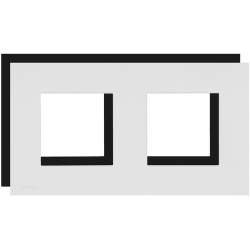 Audac CF45DH Cover Frame Double 45 X 45 Mm With Hooks