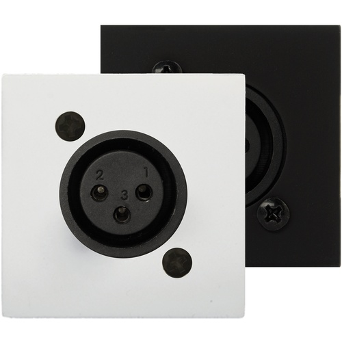 Audac CP45XLF-W Connection Plate XLR Female 45 X 45 mm (White, Solderless)