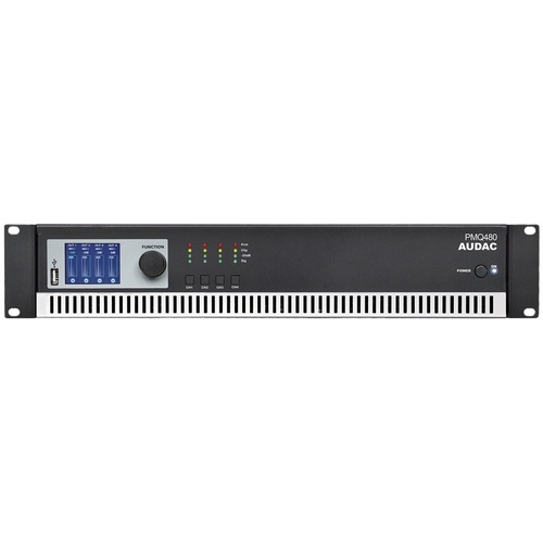 Audac PMQ480 Wavedynamics Quad-Channel 100v Power Amplifier (4 x 480 Watt)