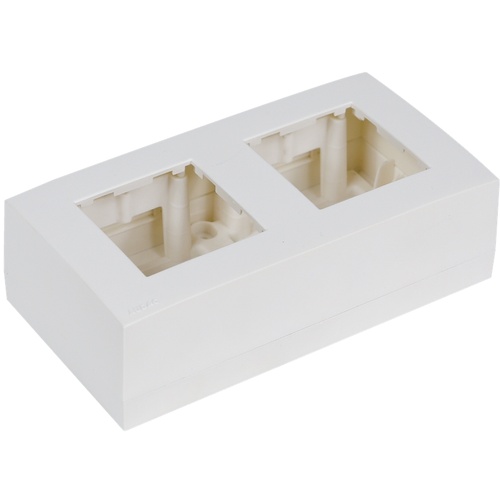 Audac WB45D-W Surface Mount Box Double 45 X 45 mm (White)