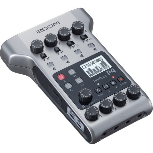 Zoom PodTrak P4 Portable Multitrack Podcast Recorder