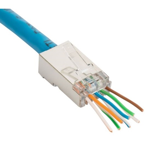 DYNAMIX CAT6 STP Pass-Through Plug (20 Pack)