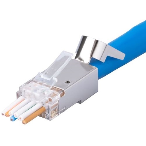 DYNAMIX CAT6A STP Pass-Through Plug (20 Pack)