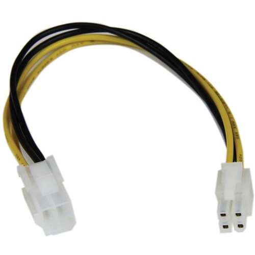 StarTech ATX12V 4 Pin Male/Female P4 CPU Power Extension Cable (20.3cm)