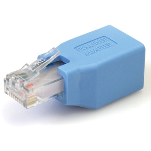 StarTech RJ-45 Male to Female Rollover Ethernet Cable Adapter (Blue)