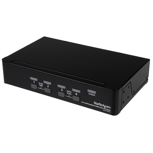 StarTech 4 Port USB DisplayPort KVM Switch with Audio