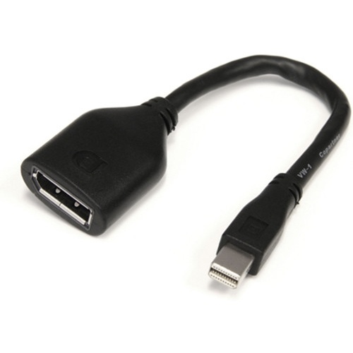 StarTech Mini DisplayPort to DisplayPort Video Cable Adapter (15.2cm Black)