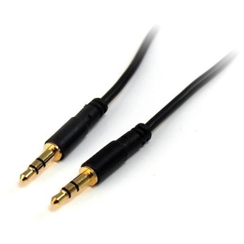 StarTech Slim 3.5mm Stereo Audio Cable (0.9m, Black)