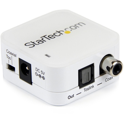 StarTech Two Way Digital Coax to Toslink Optical Audio Converter Repeater