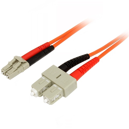 StarTech Fiber Optic Cable - Multimode Duplex 50/125 - LSZH - LC/SC (2m)