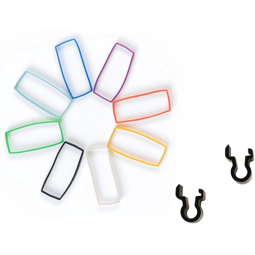 Tentacle Sync E Silicone Bands Rainbow Set and Clamps