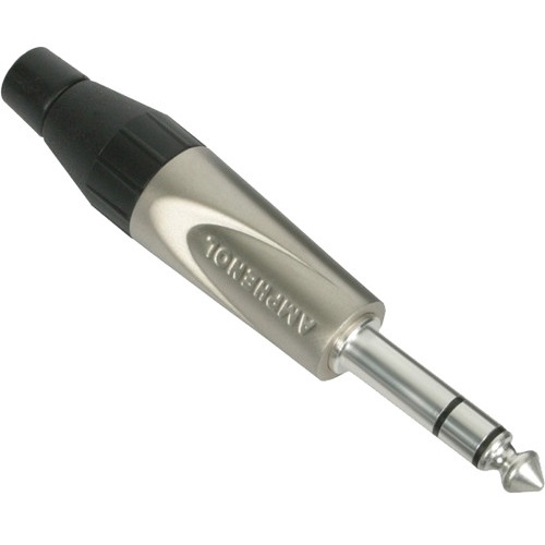 Amphenol T-Series 1/4" Stereo Cable Connector (Satin Nickel)