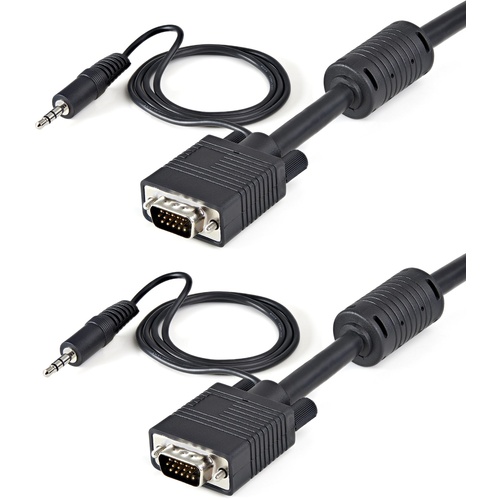 Coax High Resolution Monitor VGA Video Cable with Audio HD15 M/M (10m)