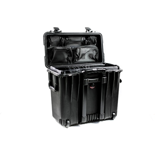 Pelican 1444 Top Loader Case (Black, With Photo Dividers)