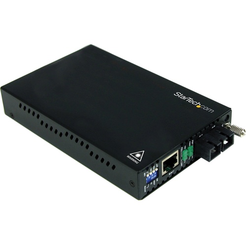 StarTech ET90110SM302 10/100 Mb/s Single Mode Fiber Media Converter SC (Black)