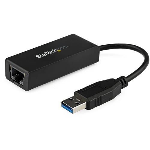 StarTech USB 3.0 to Gigabit Ethernet NIC Network Adapter (Black)