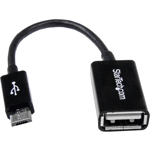 StarTech Micro USB Male to USB OTG Host Adapter Female (12.7cm)