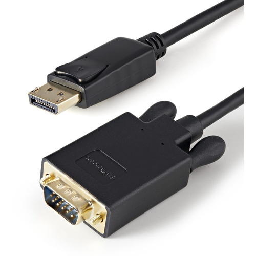 StarTech DisplayPort to VGA Video Adapter Converter (Black, 1.8m)