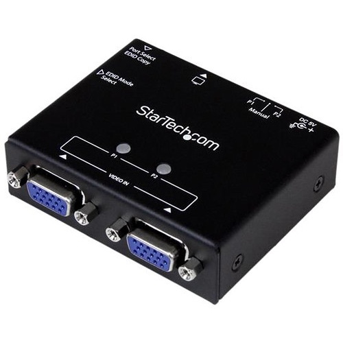 StarTech 2-Port VGA Auto Switcher with Priority Switching and EDID Copy