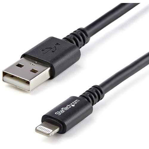 StarTech 8-pin Lightning to USB Cable (Black, 3m)