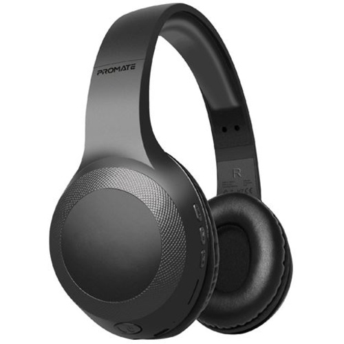 Promate LaBoca Deep Bass Over-Ear Wireless Headphones (Black)
