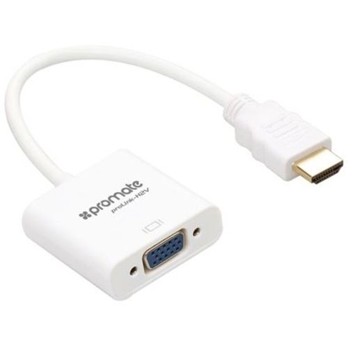 Promate ProLink-H2V HDMI to VGA Adaptor Kit (White)